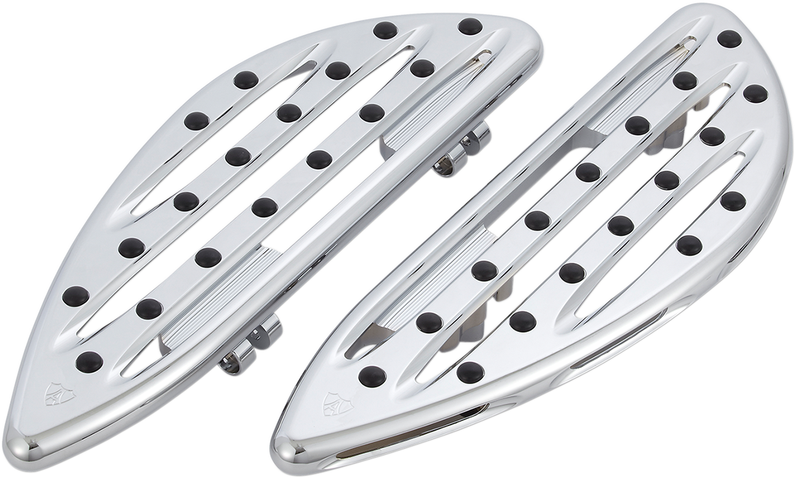 Arlen Ness Deep Cut Floorboards - Driver - Chrome