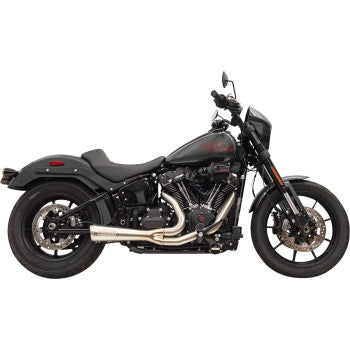 2-into-1 Ripper Exhaust System with Megaphone Muffler - Short - Stainless - 49-State - M8 Softail