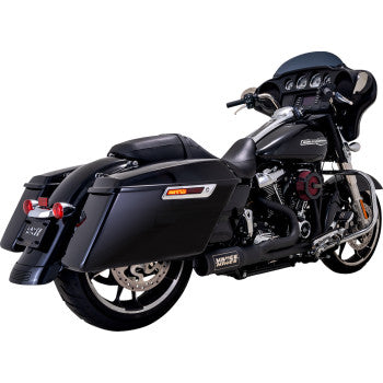 2-into-1 High Output PCX Exhaust System - Black - Touring