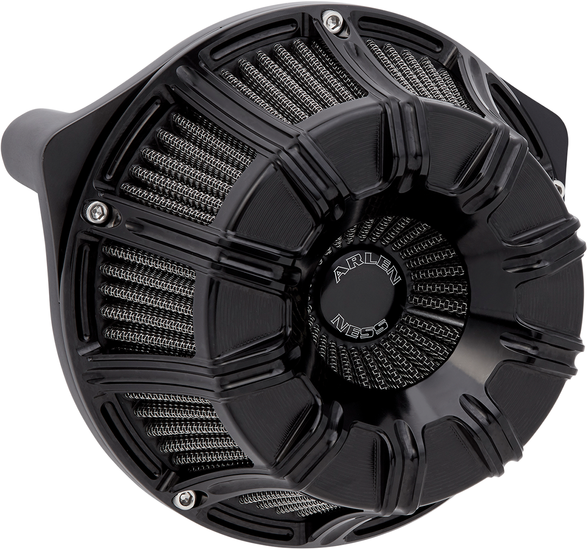 Arlen Ness 10-Gauge Inverted Air Cleaner - Black - M8