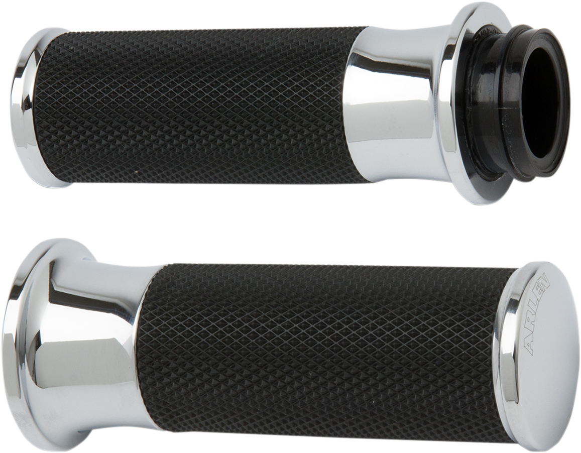 Arlen Ness Smooth Grips - Cable - Chrome