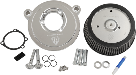 Arlen Ness Big Sucker Stage I Synthetic Air Cleaner - Chrome - Twin Cam