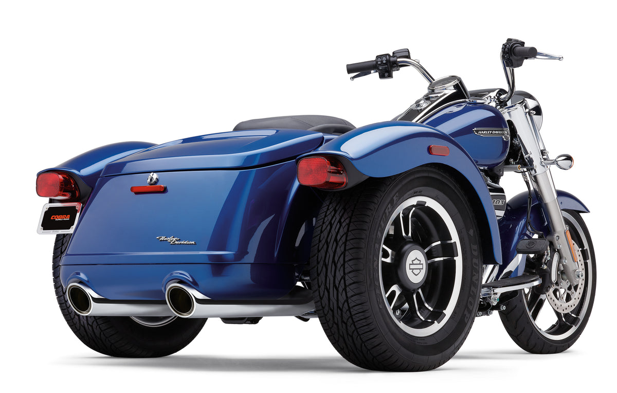 Cobra 909-Twins 4" Slip-Ons Chrome Freewheeler | 6302