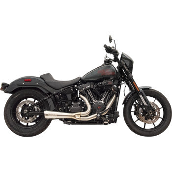 2-into-1 The Ripper Exhaust System with Megaphone Muffler - Short - Stainless - M8 Softail