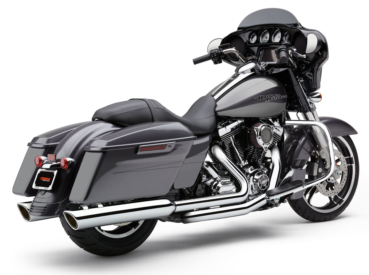 Cobra 909-Twins 4" Slip-Ons Chrome FLH/Touring | 6106
