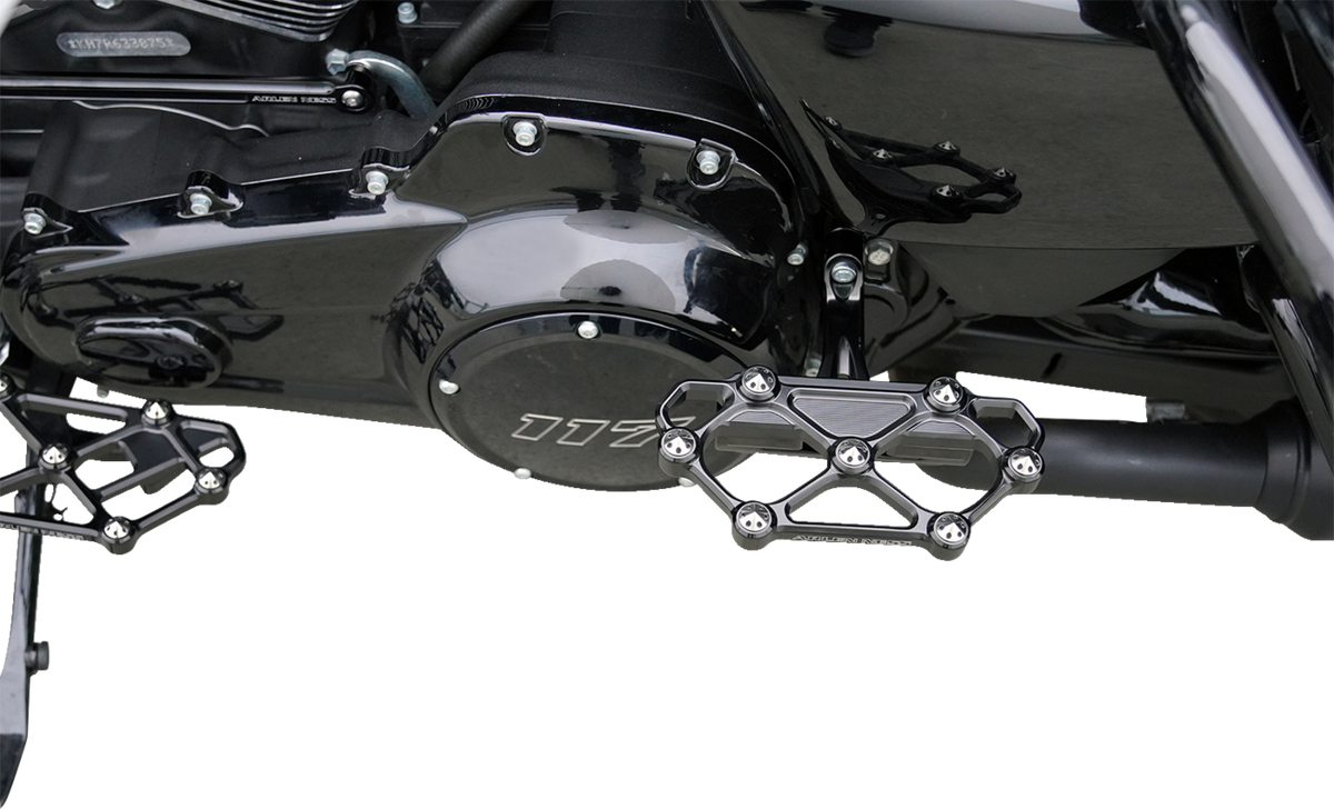 Arlen Ness Diamond Floorboards - Passenger - Black