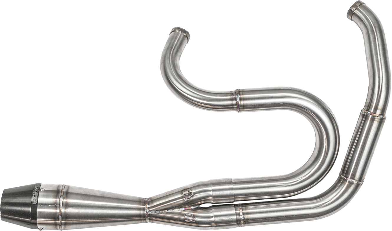 SAWICKI 2 in 1 Shorty Exhaust - 2IN1 DYNA SHORTY BIG INCH BRUSHED SS - 930-01242