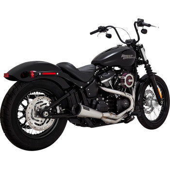 2-into-1 Upsweep Exhaust System - Brushed - Stainless Steel