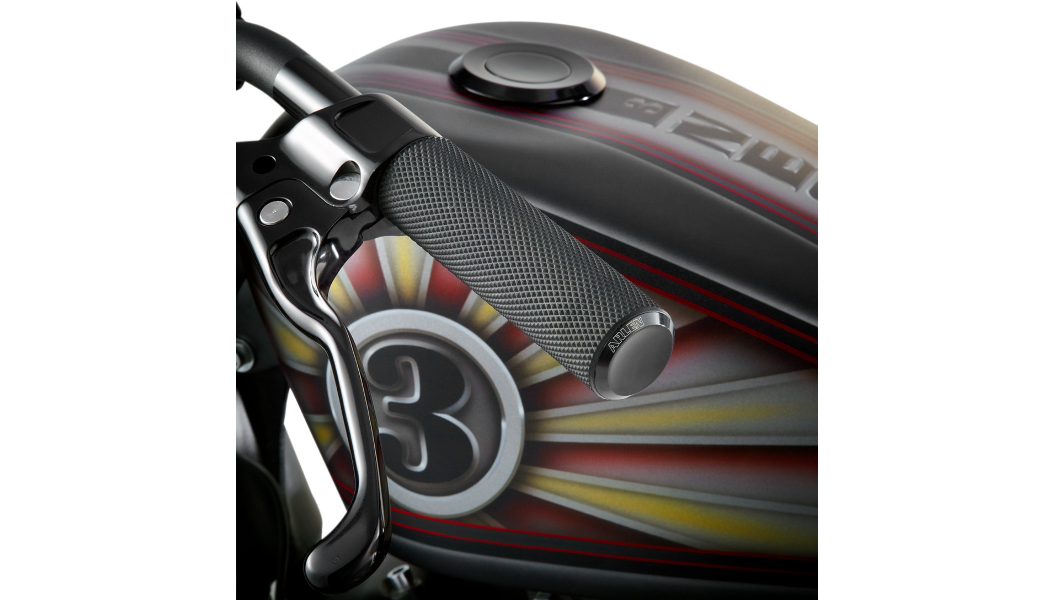 ARLEN NESS 07-327Knurled Grips- TBW - Black - Throttle By Wire