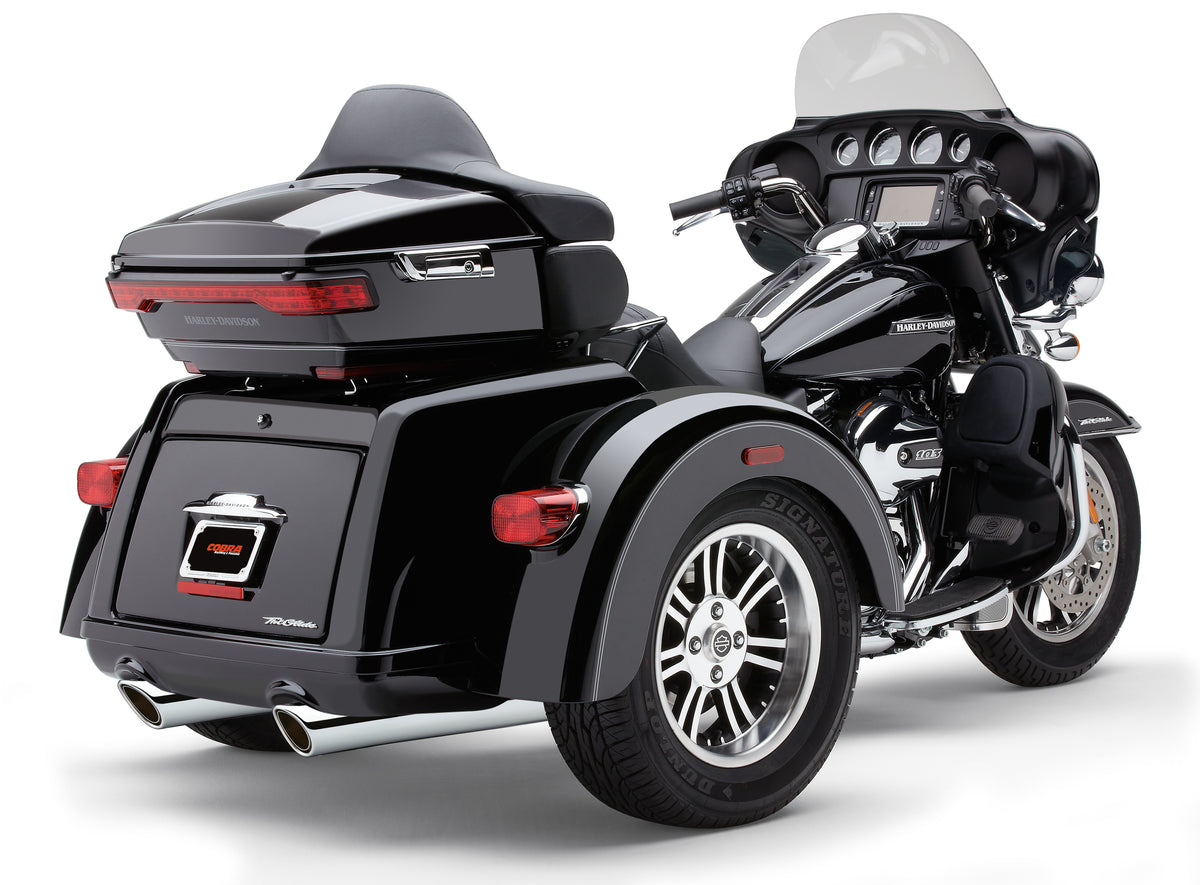 Cobra 909-Twins 4" Slip-Ons Chrome Tri-Glide | 6303
