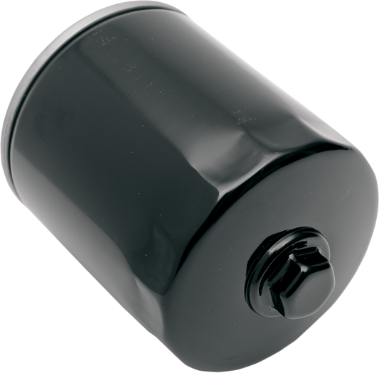 Drag Specialties Oil Filter with Nut - Black - Twin Cam/M8 | 14-0020BK-BX18 — supplier product image; verify listed configuration