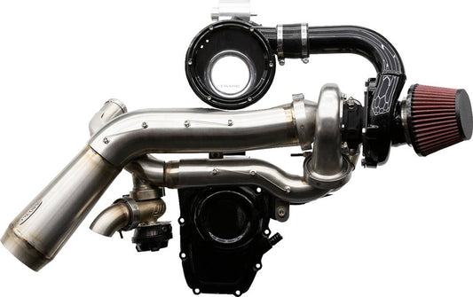 Trask Tornado Stage 2 Turbo Kit — Gen 1 M8 — Stainless / Black Aluminum — TM-7610