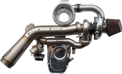 Trask Tornado Stage 2 Turbo Kit — Gen 1 M8 — Polished / Polished Aluminum — TM-7610-PO