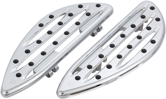 Arlen Ness Deep Cut Floorboards - Driver - Chrome