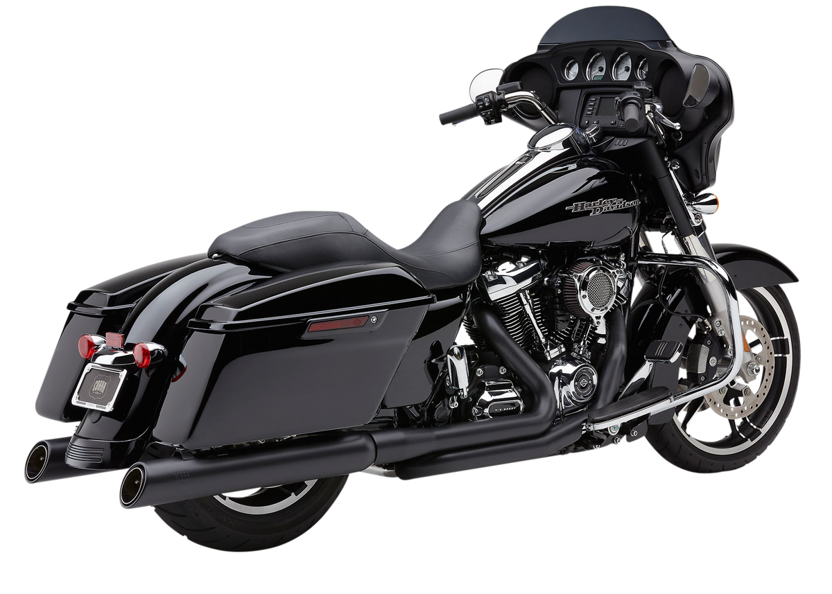 Cobra True Dual Headpipes Black FLH/Touring | 6257RB