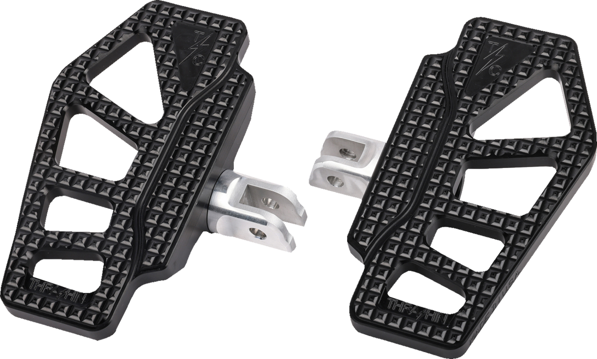 Thrashin Supply Co. Apex Mini Floorboards - Driver - Black - Softail