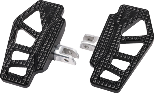 Thrashin Supply Co. Apex Mini Floorboards - Driver - Black - Softail