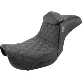 Saddlemen SC80604DBKRT Pro Series SDC Perf. Gripper Seat w/ Backrest 2006-17 Harley Dyna 0803-0630