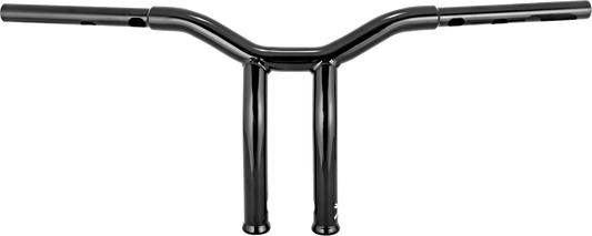 Burly Brand Dominator Handlebar - Touring/Softail - 10" - Black | B12-6081B - manufacturer/supplier product image
