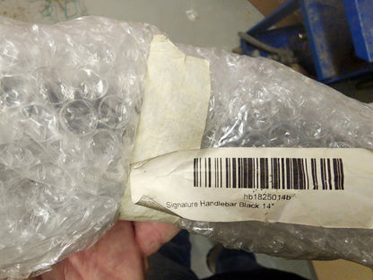 Factory 47 Gloss Black 1 1/2 in. Signature 14 in. Rise Handlebar