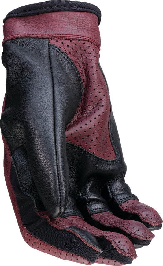 Women's Combiner Gloves — Black/Red