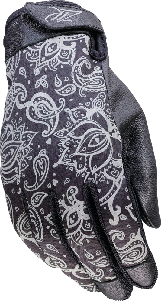 Women's Reflective Gloves — Black