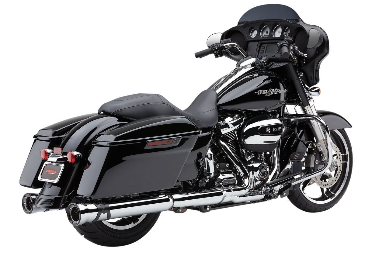 Cobra 4" Race-Pro Slip-Ons Chrome FLH/Touring | 6216