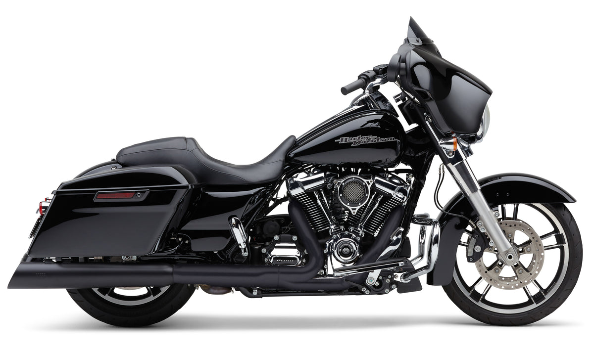 Cobra 4.5" Uppercut Slip-On Black FLH/Touring | 6289RB