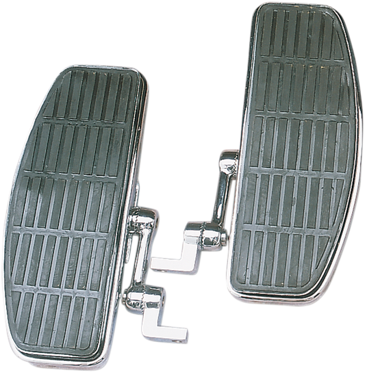 Drag Specialties Adjustable Floorboards - With Damper - Chrome -FX