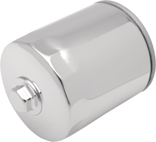 Drag Specialties Oil Filter with Nut - Chrome - Twin Cam/M8 | 14-0020CK-BX18 — supplier product image; verify listed configuration