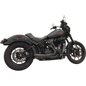 2-into-1 Ripper Exhaust System with Megaphone Muffler - Short - Chrome - 49-State - M8 Softail