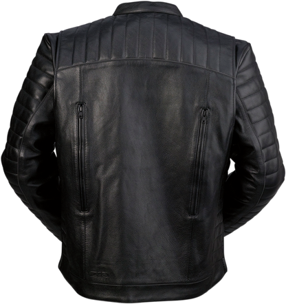 Artillery Leather Jacket — Black