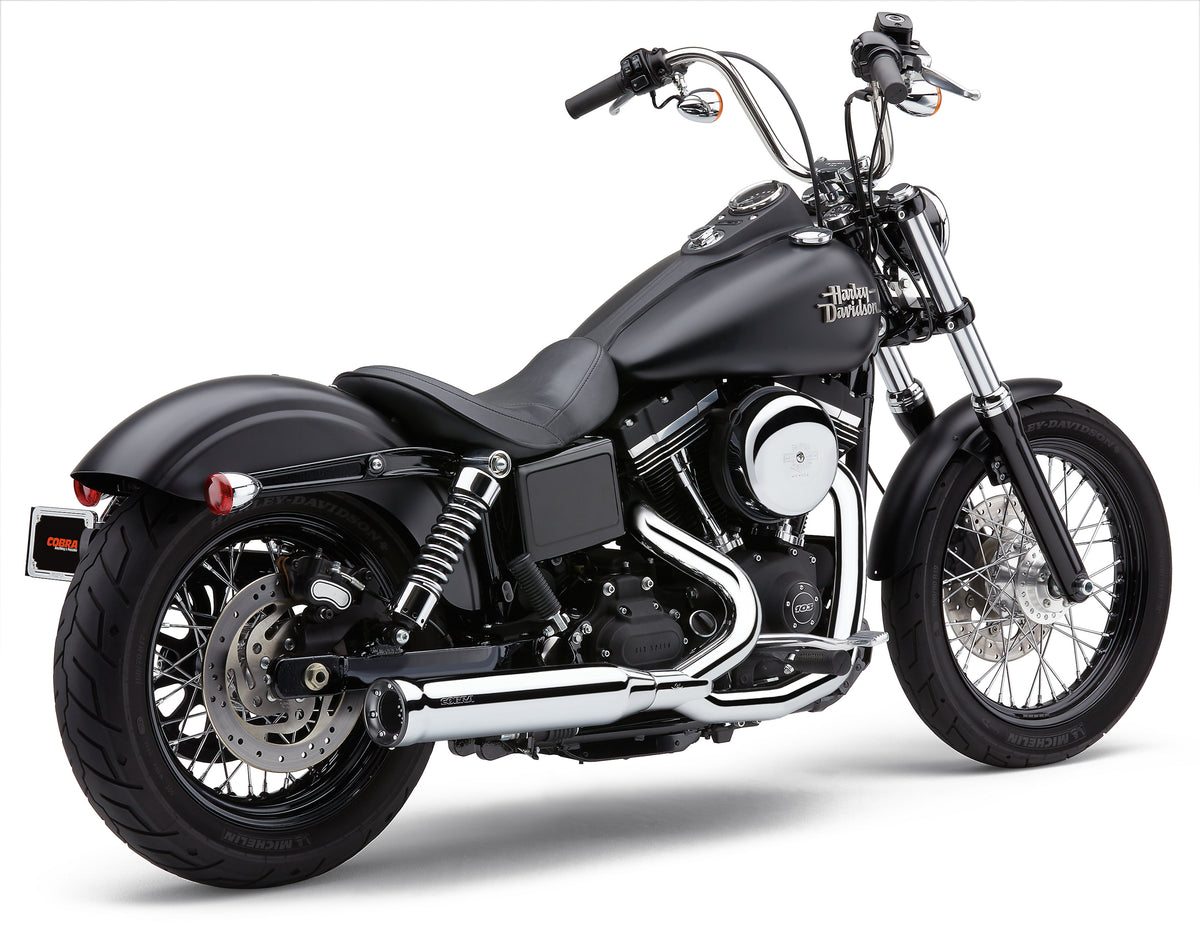 Cobra Powrpro Rpt 2-Into-1 Chrome/ Black Tip Dyna | 6468