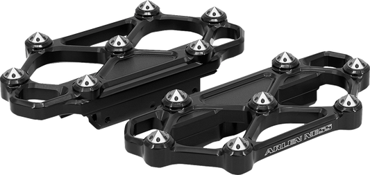 Arlen Ness Diamond Floorboards - Passenger - Black