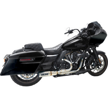 2-into-1 High Output PCX  Exhaust System - Brushed - Touring