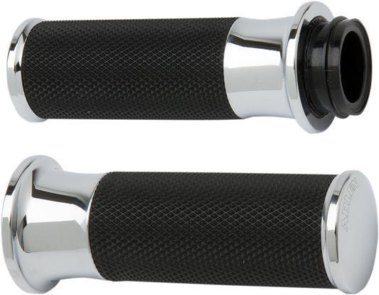 Arlen Ness Smooth Grips - Cable - Chrome