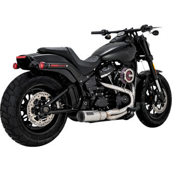 2-into-1 Hi-Output Short Exhaust System - Stainless Steel - Brushed