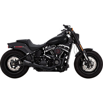 2-into-1 Upsweep Exhaust System - Black - Stainless Steel