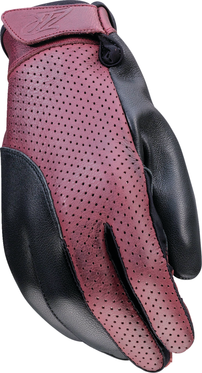 Women's Combiner Gloves — Black/Red