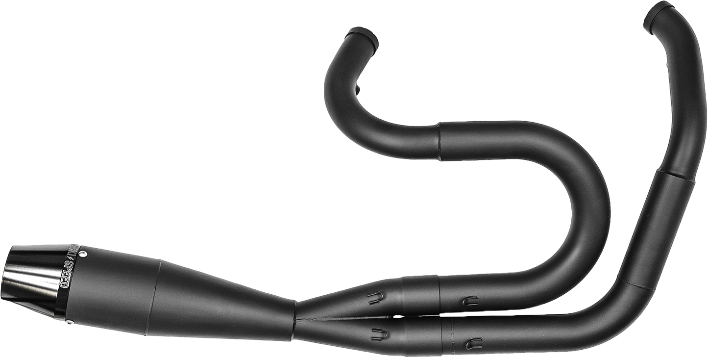 SAWICKI 2 in 1 Shorty Exhaust - 2IN1 DYNA SHORTY BIG INCH BLACK - 930-01243