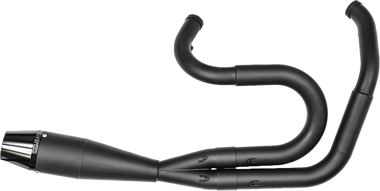 SAWICKI 2 in 1 Shorty Exhaust - 2IN1 DYNA SHORTY BIG INCH BLACK - 930-01243