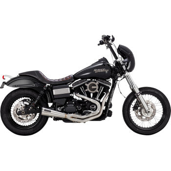 2-into-1 Upsweep Exhaust System - Brushed - Stainless Steel