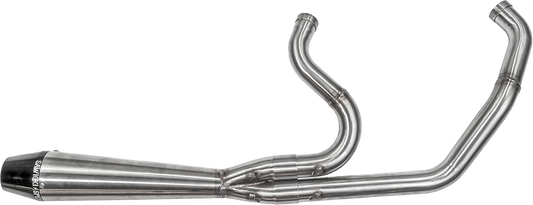 SAWICKI Softail Pipe - 2IN1 M8 SOFTAIL FULL LENGTH BRUSHED SS - 930-01202