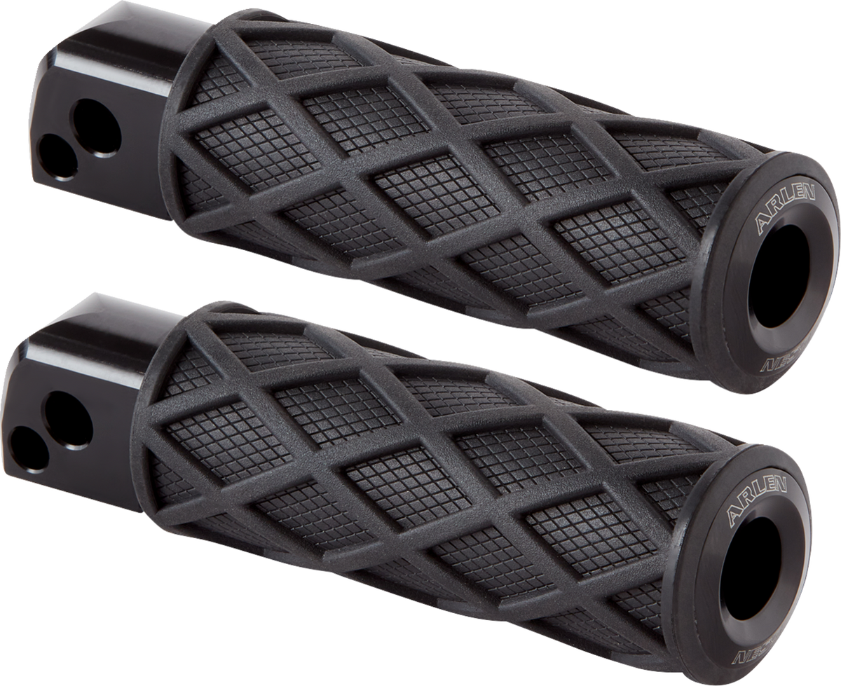 Arlen Ness Diamond Foot Pegs - Passenger - Black