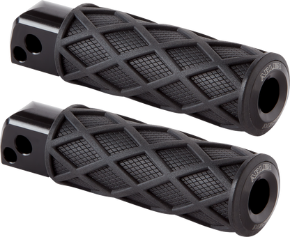 Arlen Ness Diamond Foot Pegs - Passenger - Black