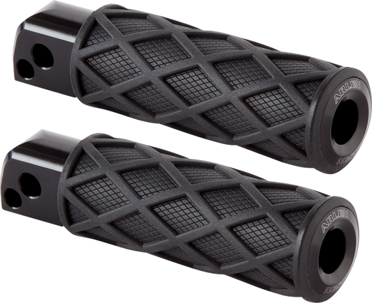 Arlen Ness Diamond Foot Pegs - Passenger - Black