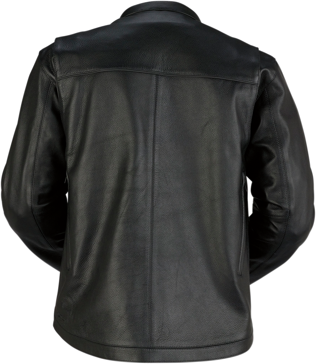 Munition Leather Jacket — Black