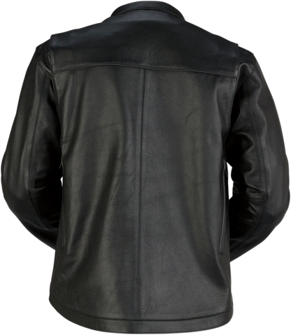 Munition Leather Jacket — Black