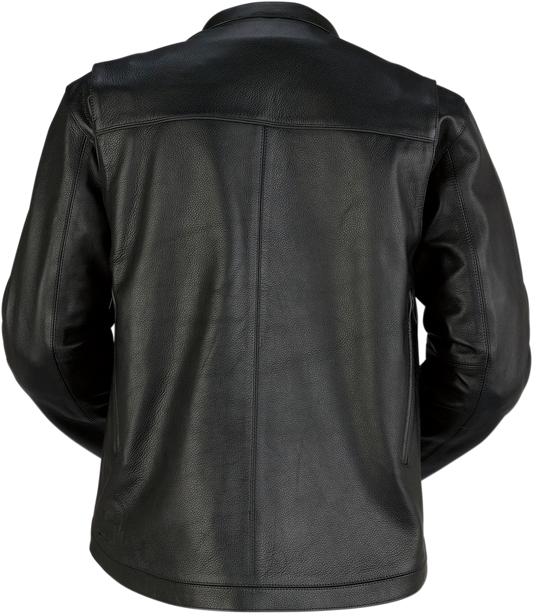 Munition Leather Jacket — Black