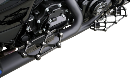 Arlen Ness Diamond Floorboards - Passenger - Black